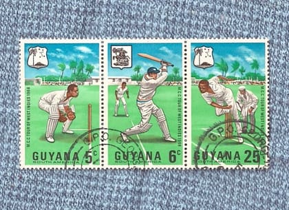 Perangko Guyana: Tour of West Indies (1968)