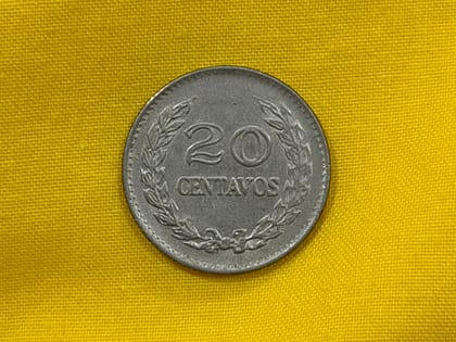 Koin Kolombia: 20 Centavos (1970)