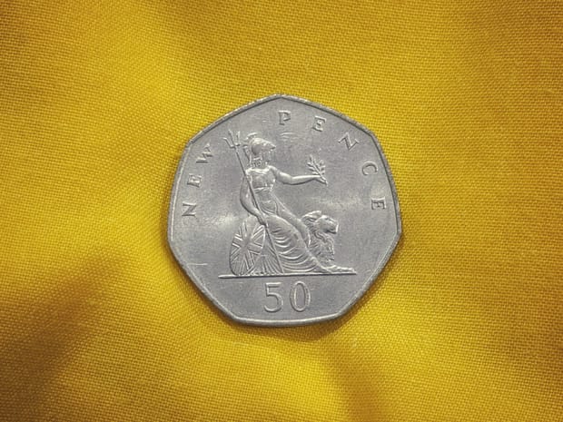 Koin Inggris: 50 Pence (1980)