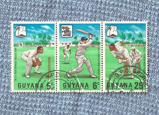 Perangko Guyana: Tour of West Indies (1968)