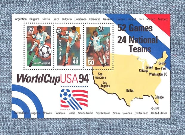 Perangko USA: World Cup USA (1994)